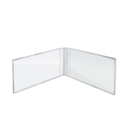 Azar Displays 7"W x 5"H Dual Acrylic Frame, PK10 107723-10PK
